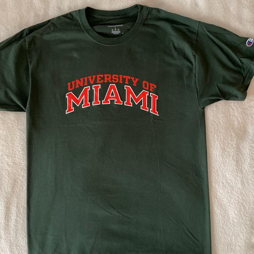 University of Miami Champion Green Tee